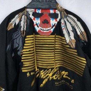 Miskeen Varsity Skull Feather Jacket